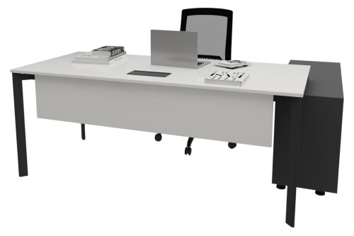 Corner 120cm Etajerli Çalışma Masası | Masko Mobilya Kenti