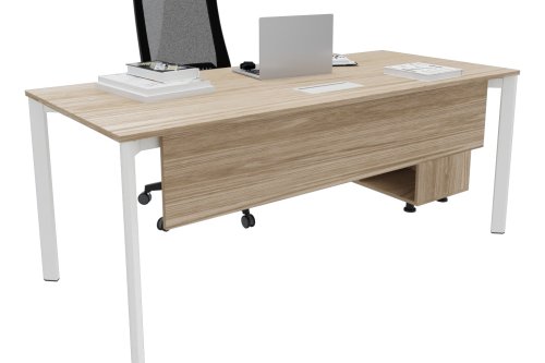 Corner 120cm Etajerli Çalışma Masası | Masko Mobilya Kenti