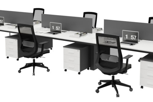 Corner Altılı Workstation 