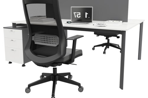 Corner Kesonlu İkili Workstation 