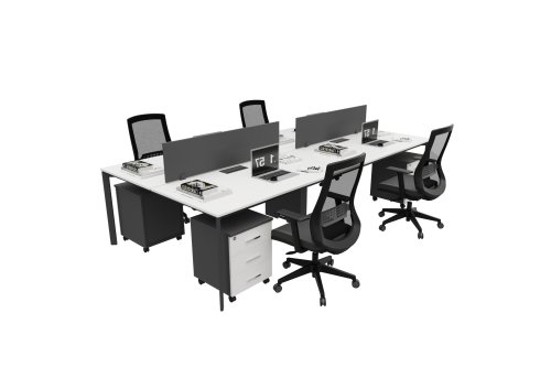 Corner Dörtlü Workstation | Masko Mobilya Kenti