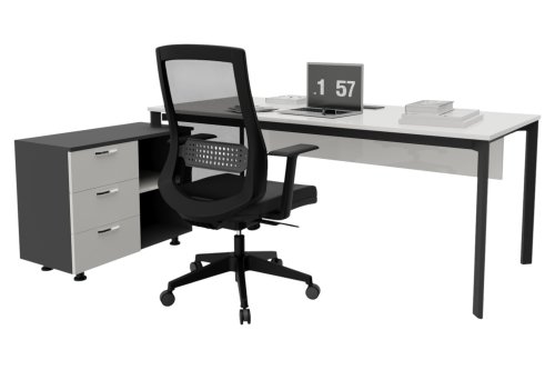 Corner 80cm Etajerli Çalışma Masası 