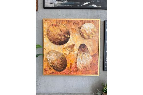 3D Dokulu Yağlıboya Tablo