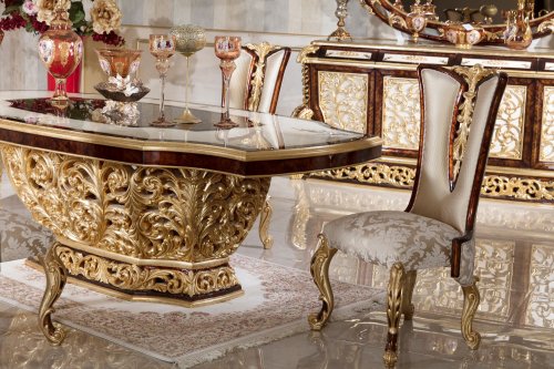 Aybars Klasik Yemek Odası Takımı | Masko Mobilya Kenti