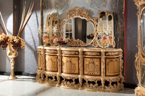 Barbaros Klasik Yemek Odası Takımı | Masko Mobilya Kenti