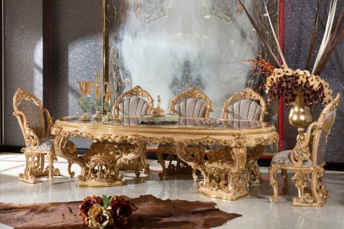 Barbaros Klasik Yemek Odası Takımı | Masko Mobilya Kenti
