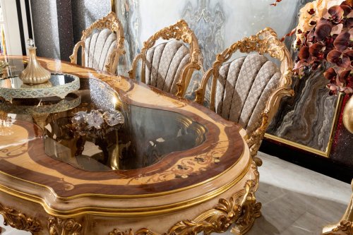 Barbaros Klasik Yemek Odası Takımı | Masko Mobilya Kenti