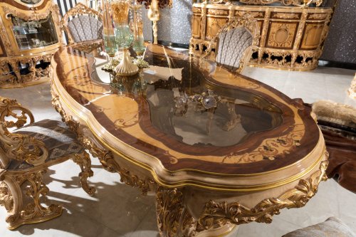 Barbaros Klasik Yemek Odası Takımı | Masko Mobilya Kenti