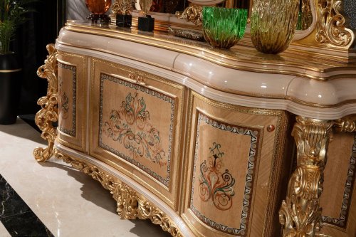 Floransa Klasik Yemek Odası Takımı | Masko Mobilya Kenti