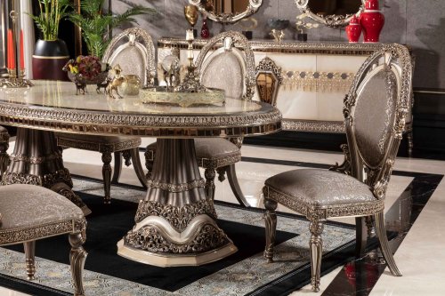 Gloria Klasik Yemek Odası Takımı | Masko Mobilya Kenti