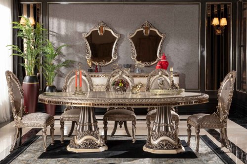 Gloria Klasik Yemek Odası Takımı | Masko Mobilya Kenti