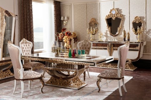 Karina Klasik Yemek Odası Takımı | Masko Mobilya Kenti