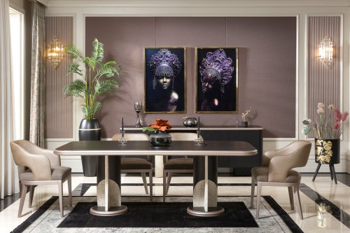 Noya Luxury Yemek Odası Takımı | Masko Mobilya Kenti