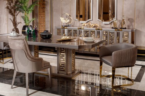 Orion Luxury Yemek Odası Takımı | Masko Mobilya Kenti