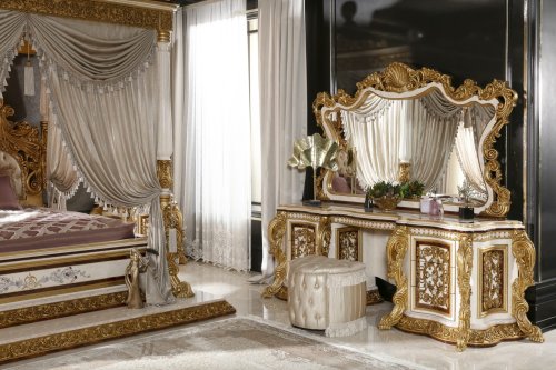 Perla Klasik Yatak Odası Takımı | Masko Mobilya Kenti