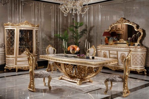 Talya Klasik Yemek Odası Takımı | Masko Mobilya Kenti