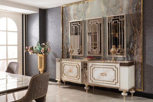 Zeta Klasik Yemek Odası Takımı | Masko Mobilya Kenti