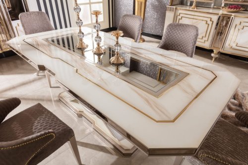 Zeta Klasik Yemek Odası Takımı | Masko Mobilya Kenti