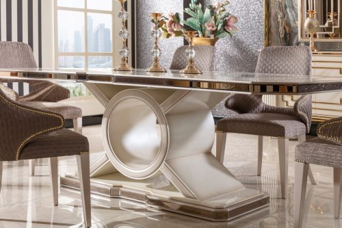 Zeta Klasik Yemek Odası Takımı | Masko Mobilya Kenti