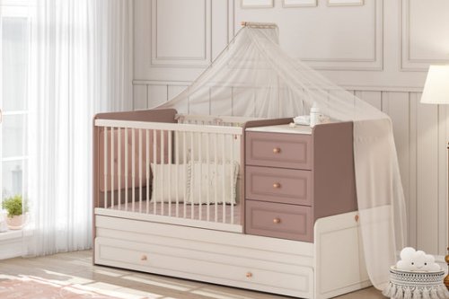 Baby Elegance Büyüyen Karyolalı Bebek Odası | Masko Mobilya Kenti