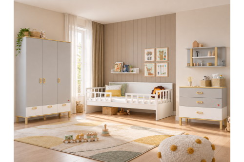 Baby Mino Beyaz Montessori Bebek Odası | Masko Mobilya Kenti