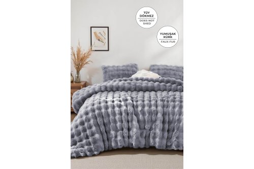 Lory Kürk Peluş Yorgan