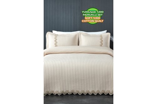 Mihrimah Dantelli Yatak Örtüsü