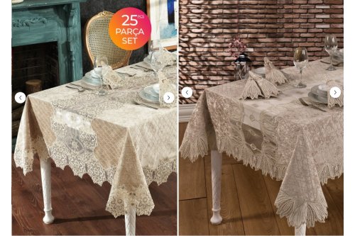 Evien Home Lüks Masa Örtüsü
