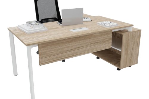 Coman Çalışma Masası 160cm Alt Etajerli 