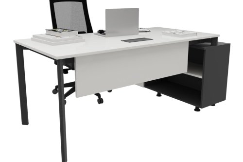 Coman Çalışma Masası 160cm Alt Etajerli 