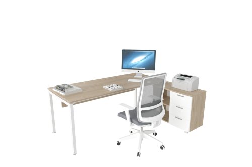 Terra Çalışma Masası 80cm Alt Etajerli