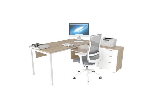 Terra Çalışma Masası 160cm Alt Etajerli