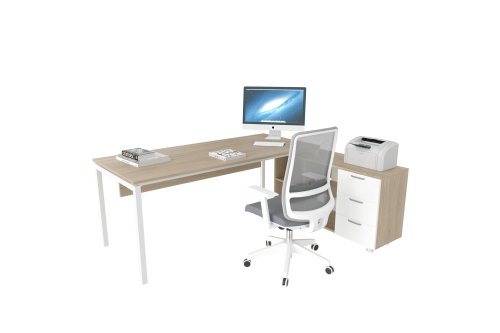 Terra Çalışma Masası 120cm Alt Etajerli
