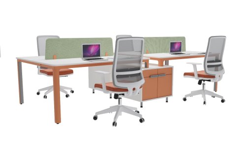 Norse Kabinli Dörtlü Workstation
