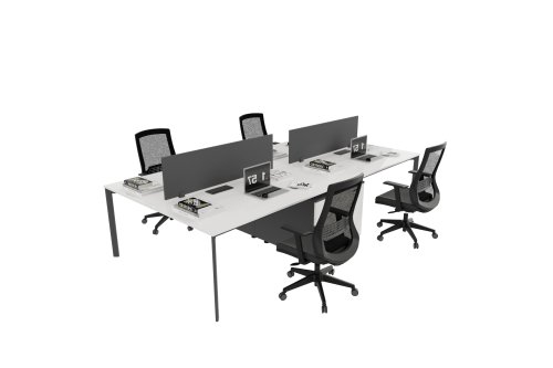 Coman Etajerli Dörtlü Workstation | Masko Mobilya Kenti