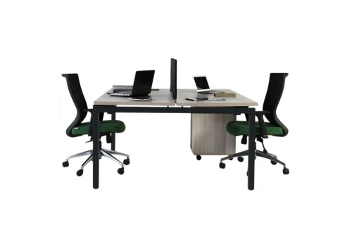 Mata Etajerli İkili Workstation | Masko Mobilya Kenti