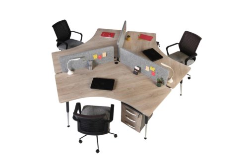 Sakai Üçlü Workstation | Masko Mobilya Kenti