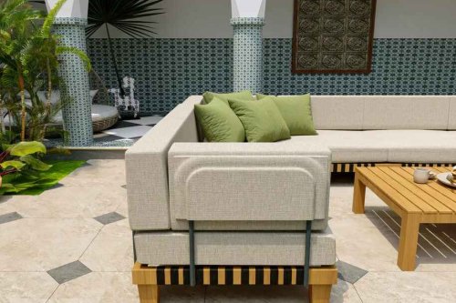 Langkawi Teak Bahçe Köşe Koltuk Takımı 