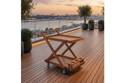 Teak Servis Arabası | Masko Mobilya Kenti