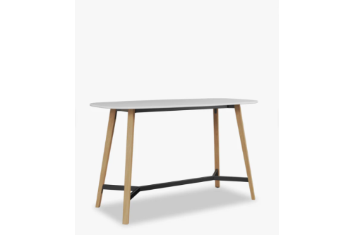 Pila Wood Yüksek Ayaklı Elips Toplantı Masası - 90x180 | Masko Mobilya Kenti