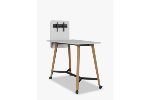 Pila Wood Yüksek Ayaklı Hareketli TV Askılı Toplantı Masası - 90x140 | Masko Mobilya Kenti