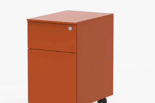 Cube İki Çekmeceli Metal Komodin 