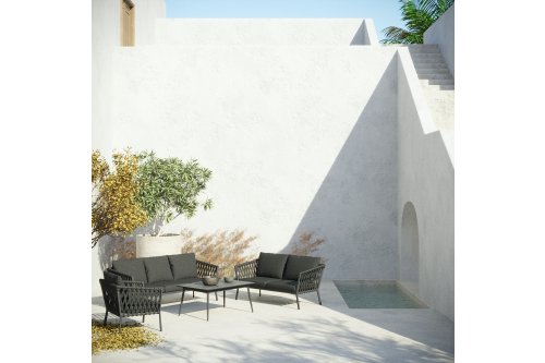 Karel Antrasit Oturma Takımı