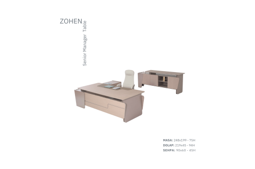ZOHEN MANAGER TABLE | Masko Mobilya Kenti